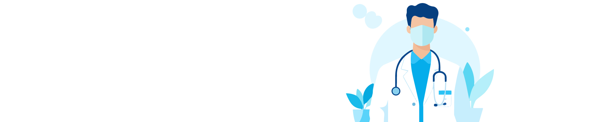 Lege med munnbind og stetoskop, symboliserer når du bør kontakte lege
